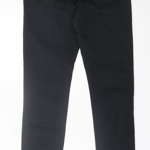 Mavi Womens Black Cotton Skinny Jeans Size 28 in L27 in Regular Button