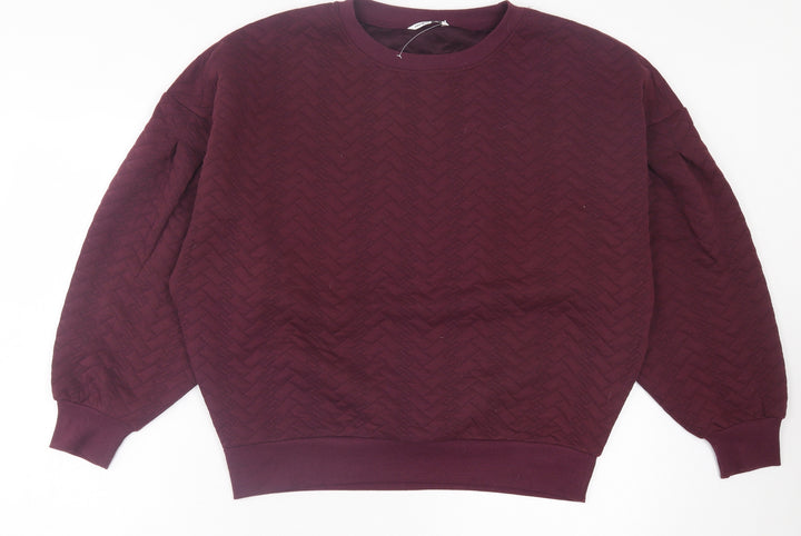 Pep&Co Womens Purple Polyester Pullover Sweatshirt Size M Pullover
