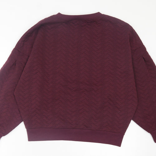Pep&Co Womens Purple Polyester Pullover Sweatshirt Size M Pullover