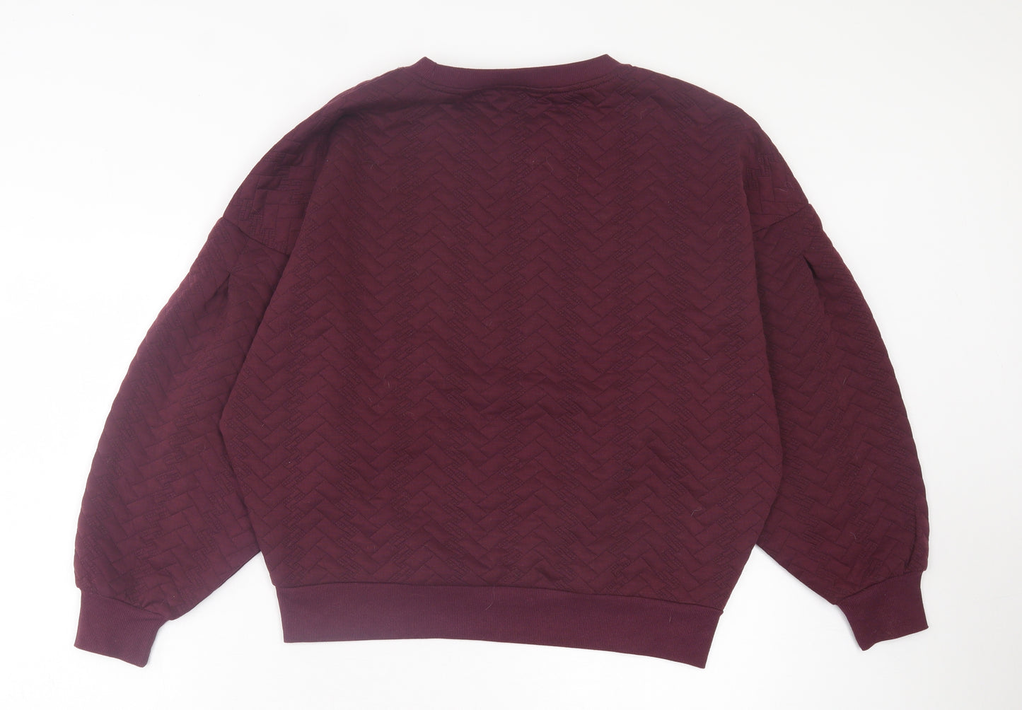 Pep&Co Womens Purple Polyester Pullover Sweatshirt Size M Pullover