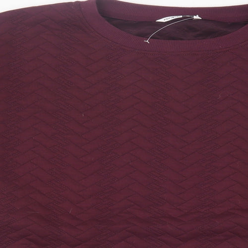 Pep&Co Womens Purple Polyester Pullover Sweatshirt Size M Pullover