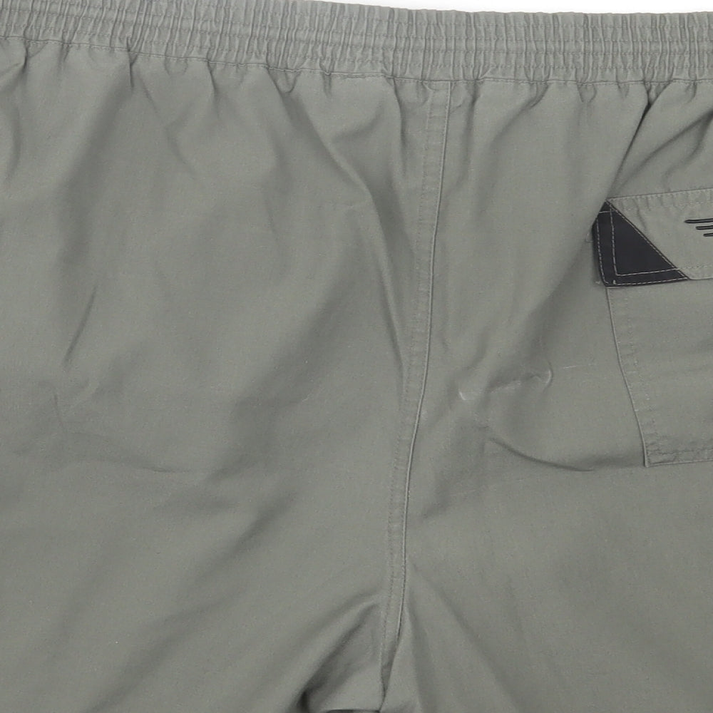 Apollo Mens Green Polyester Bermuda Shorts Size 2XL L6 in Regular Tie