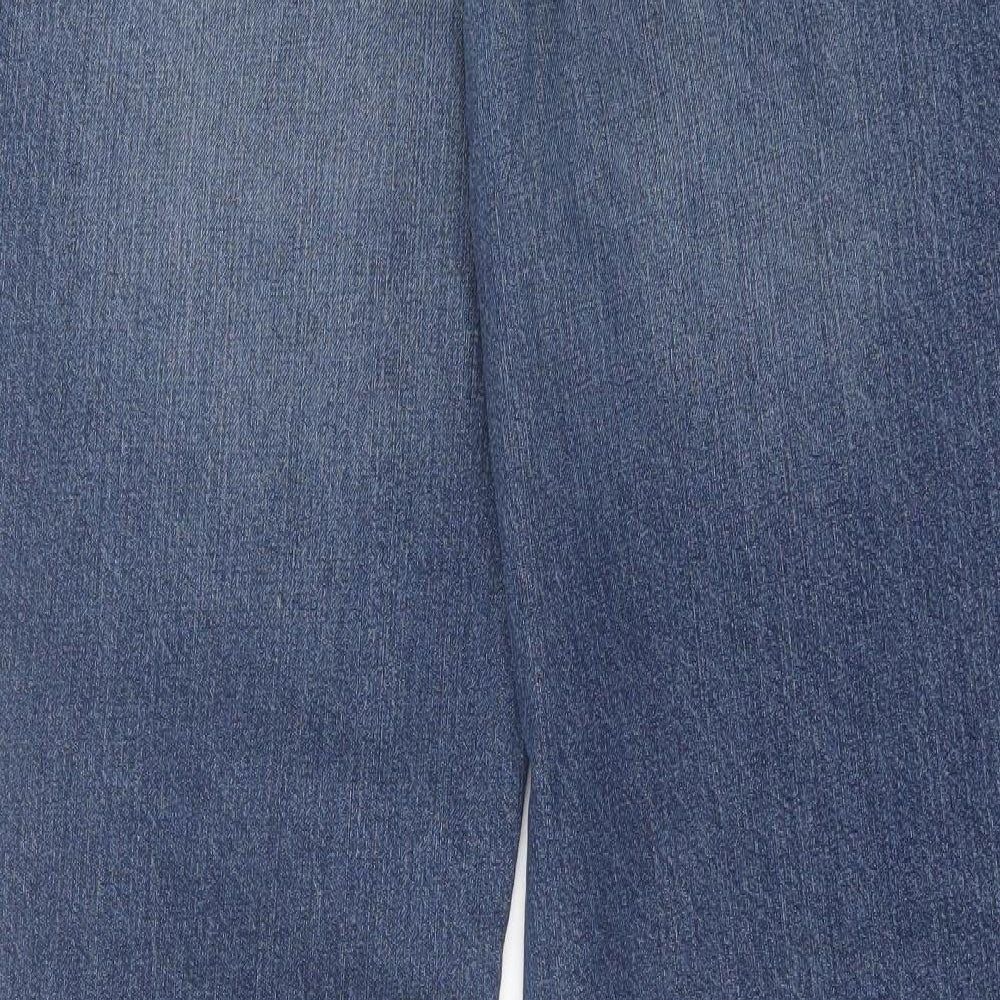 NEXT Mens Blue Cotton Tapered Jeans Size 34 in L33 in Relaxed Button