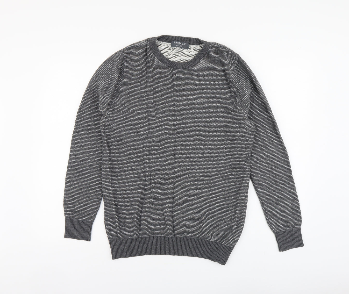 Primark Mens Grey Cotton Pullover Sweatshirt Size M