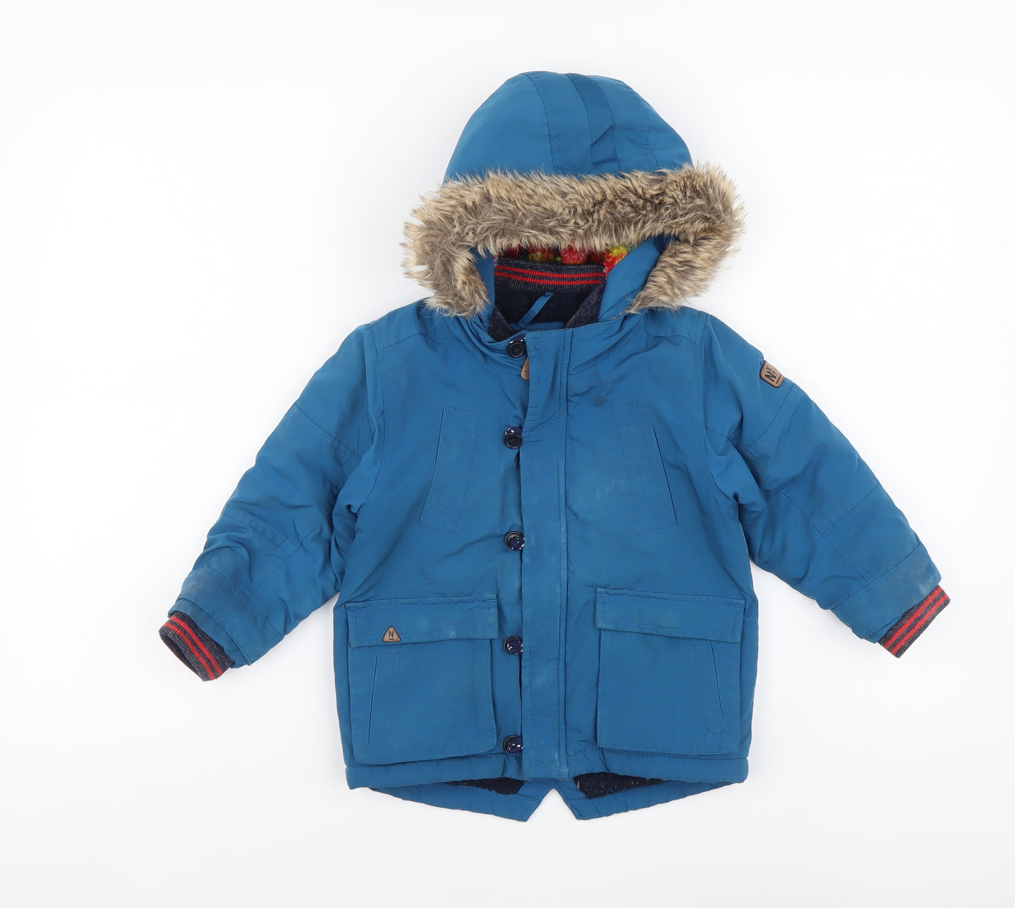 NEXT Boys Blue Jacket Size 18-24 Months Zip