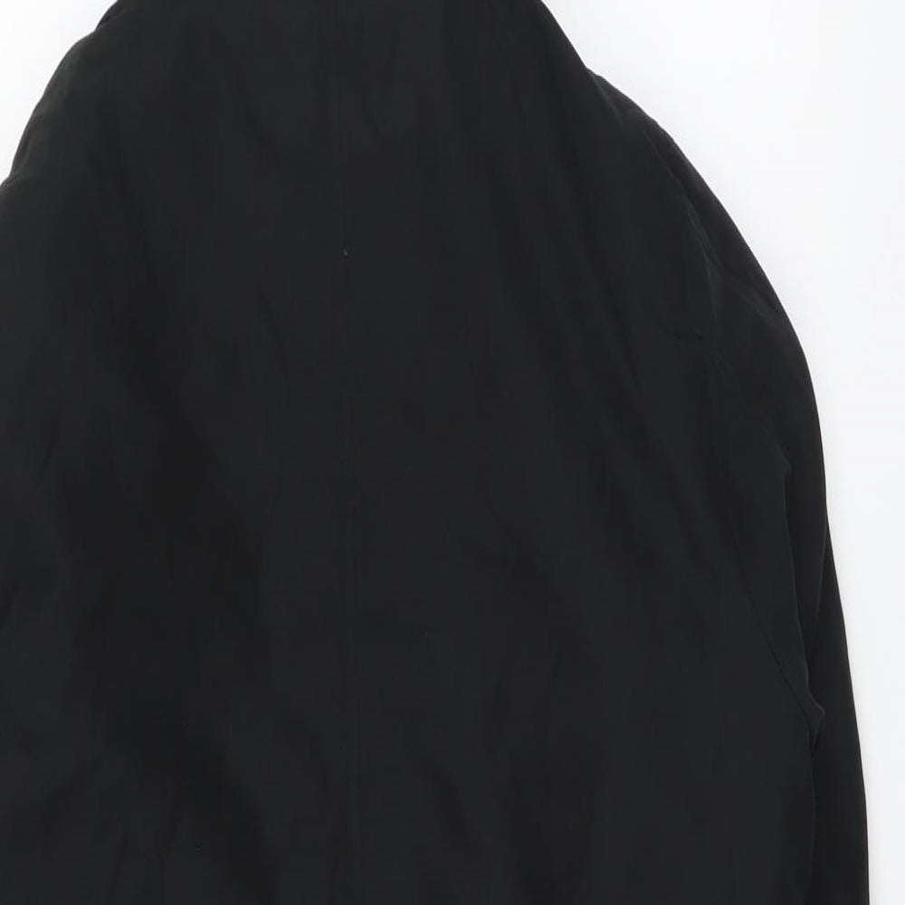 George Womens Black Parka Coat Size M Zip