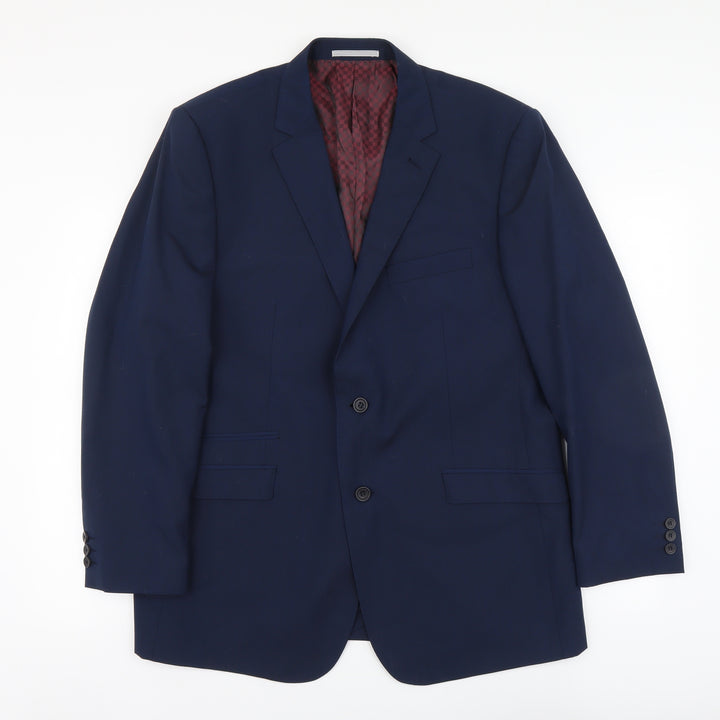 Skopes Mens Blue Wool Jacket Suit Jacket Size L