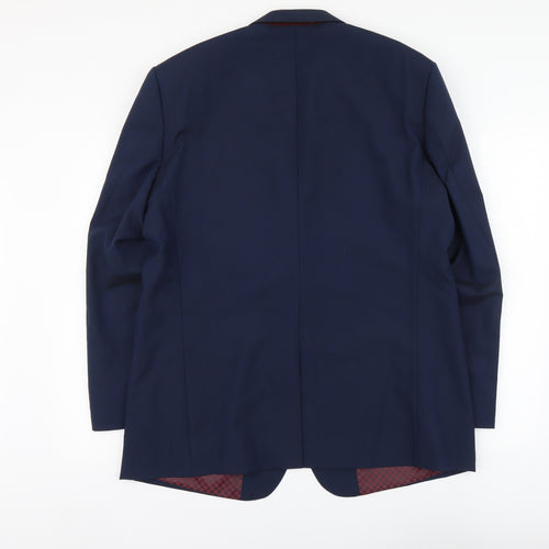 Skopes Mens Blue Wool Jacket Suit Jacket Size L