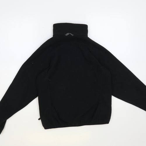 The North Face Womens Black Polyester Full Zip Sweatshirt Size XS Zip
