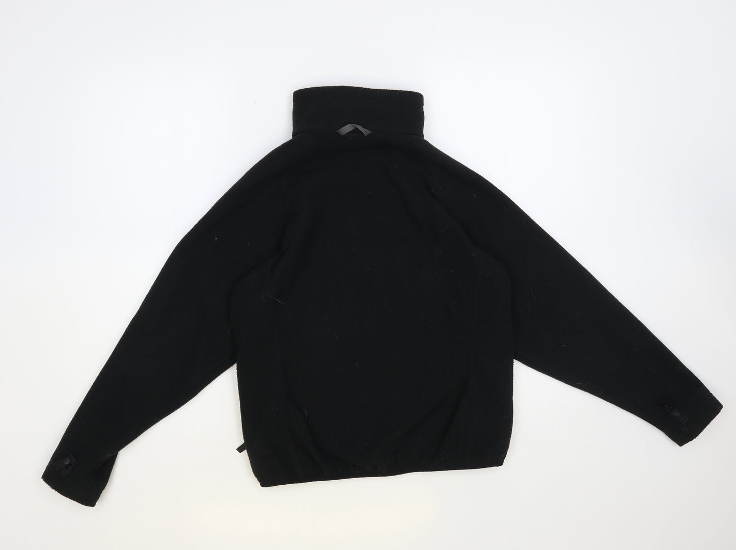 The North Face Womens Black Polyester Full Zip Sweatshirt Size XS Zip