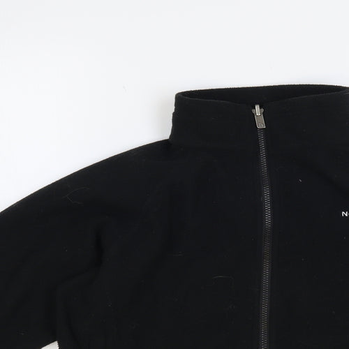 The North Face Womens Black Polyester Full Zip Sweatshirt Size XS Zip