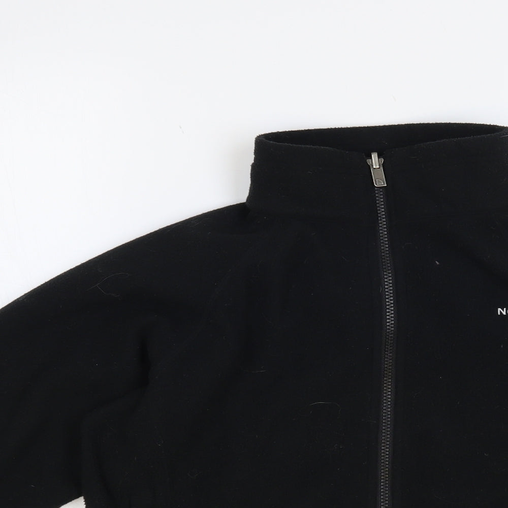 The North Face Womens Black Polyester Full Zip Sweatshirt Size XS Zip