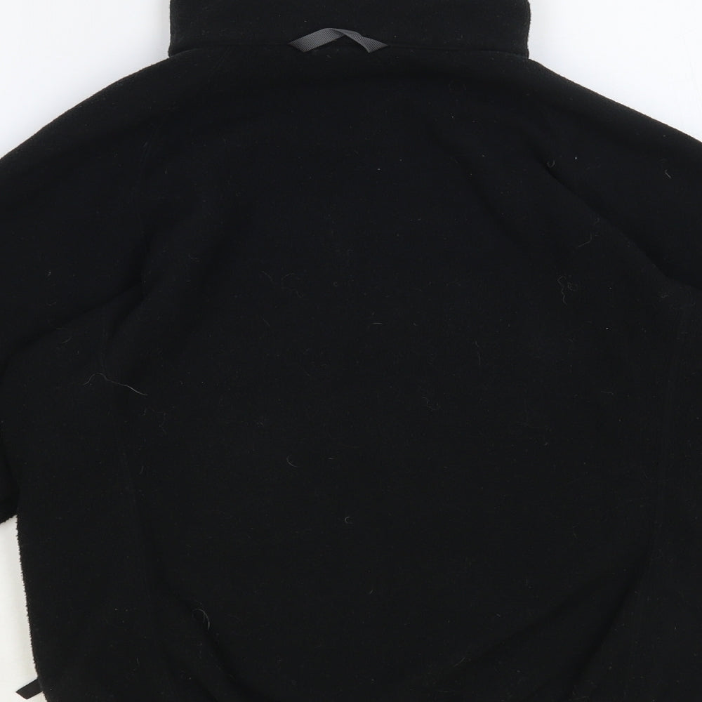The North Face Womens Black Polyester Full Zip Sweatshirt Size XS Zip