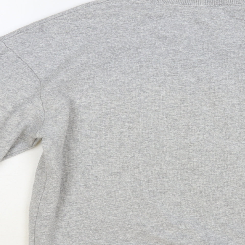 Hush Womens Grey Striped Cotton Pullover Sweatshirt Size M Pullover