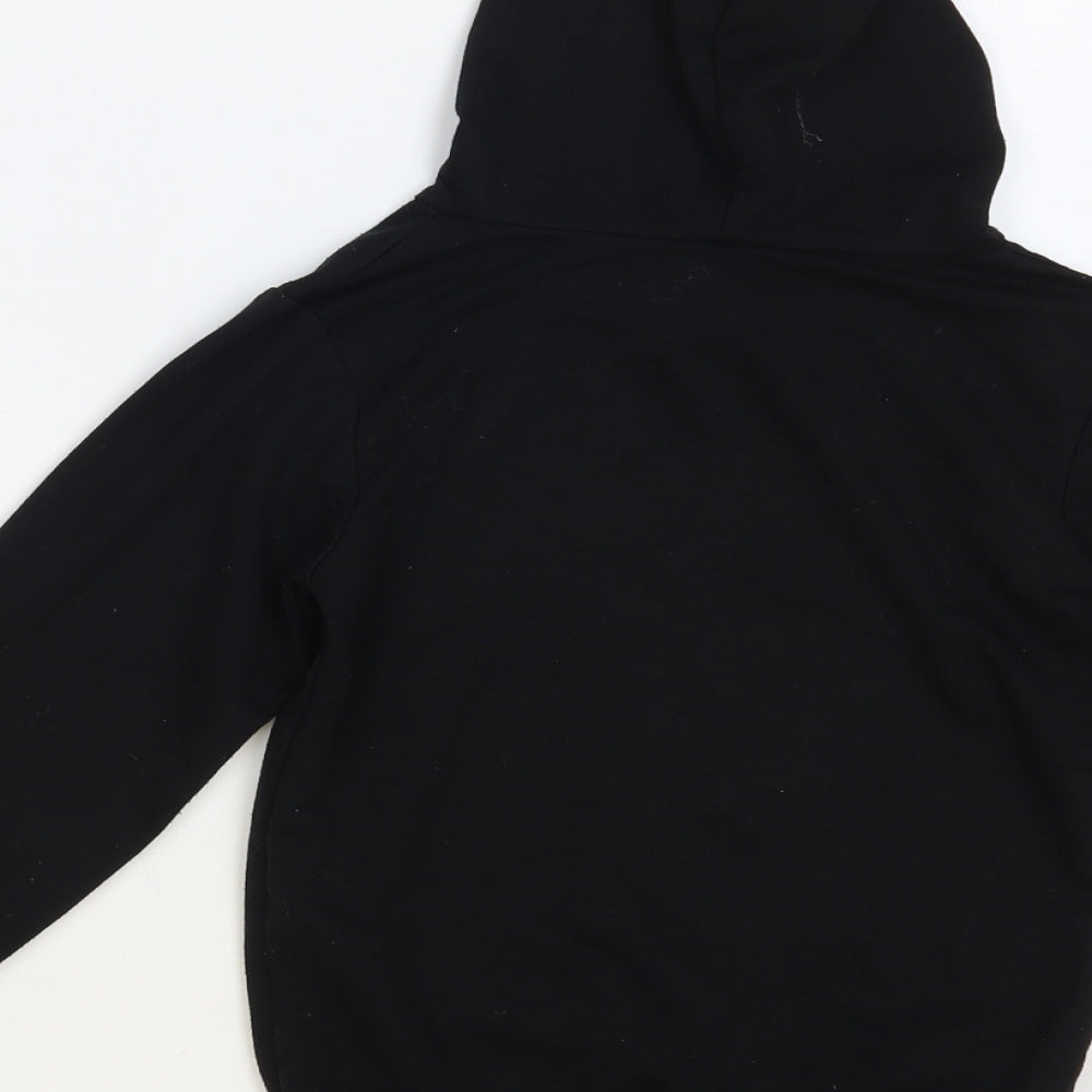Foanja Boys Black Cotton Pullover Hoodie Size 6-7 Years Pullover - Jeffy