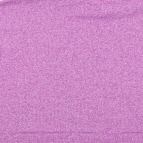 Dunnes Stores Womens Purple Roll Neck Polyester Pullover Jumper Size M