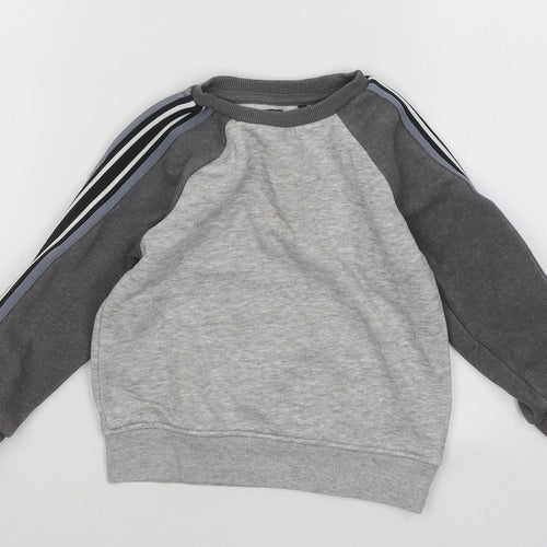 NEXT Boys Grey Cotton Pullover Sweatshirt Size 2-3 Years Pullover