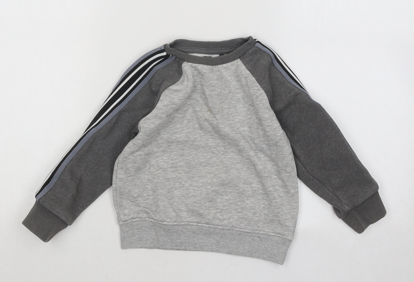 NEXT Boys Grey Cotton Pullover Sweatshirt Size 2-3 Years Pullover