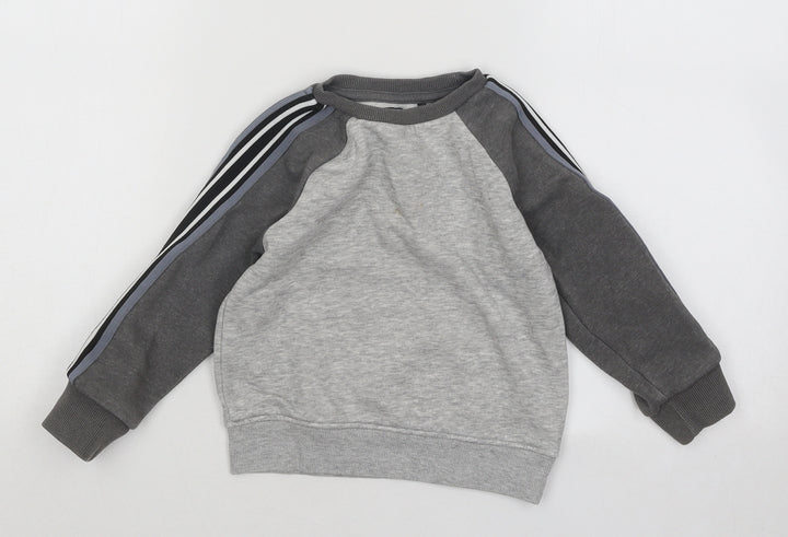 NEXT Boys Grey Cotton Pullover Sweatshirt Size 2-3 Years Pullover
