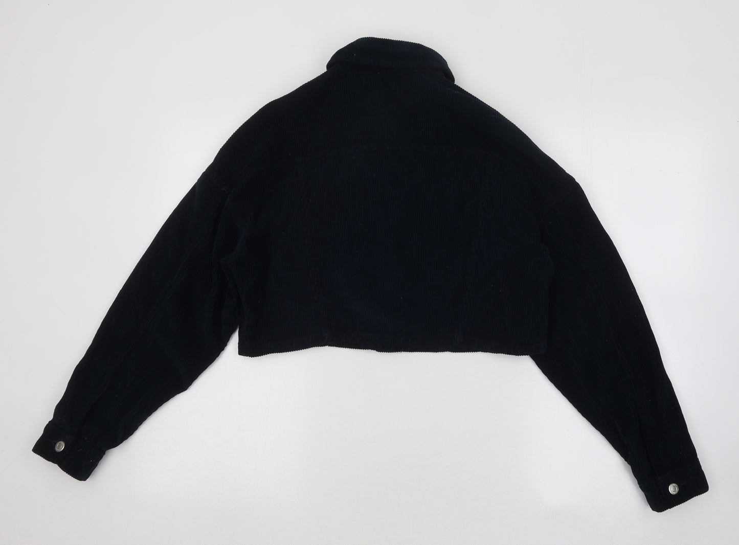 Topshop Womens Blue Jacket Size 6 Button