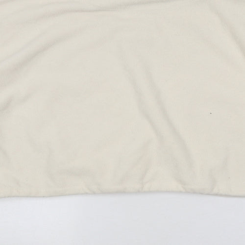 Brave Soul Womens Beige Polyester Pullover Sweatshirt Size L Zip