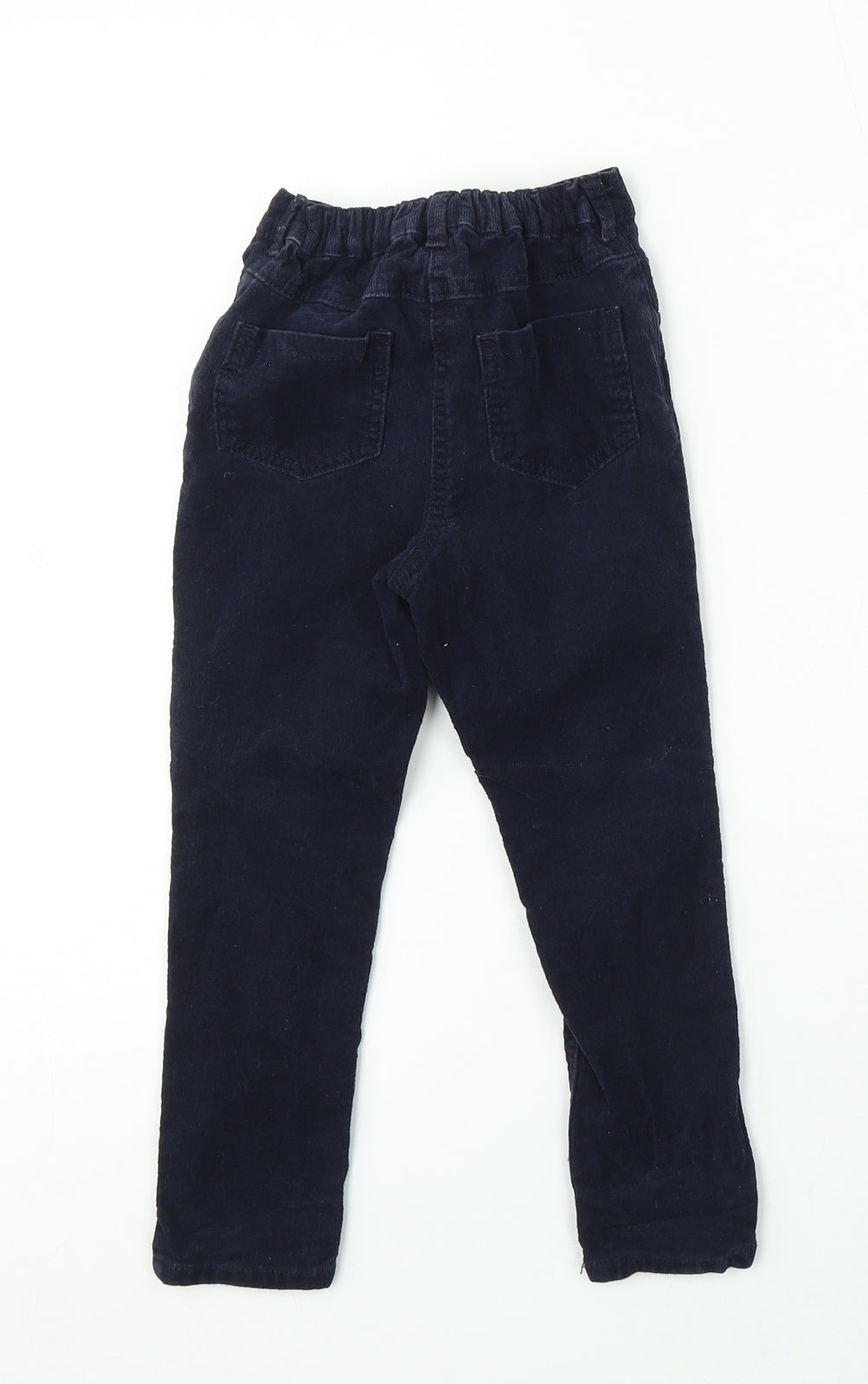 George Boys Blue Cotton Chino Trousers Size 4-5 Years Regular Button