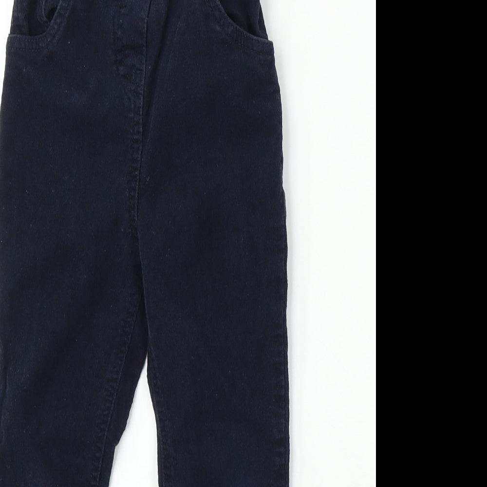 George Boys Blue Cotton Chino Trousers Size 4-5 Years Regular Button
