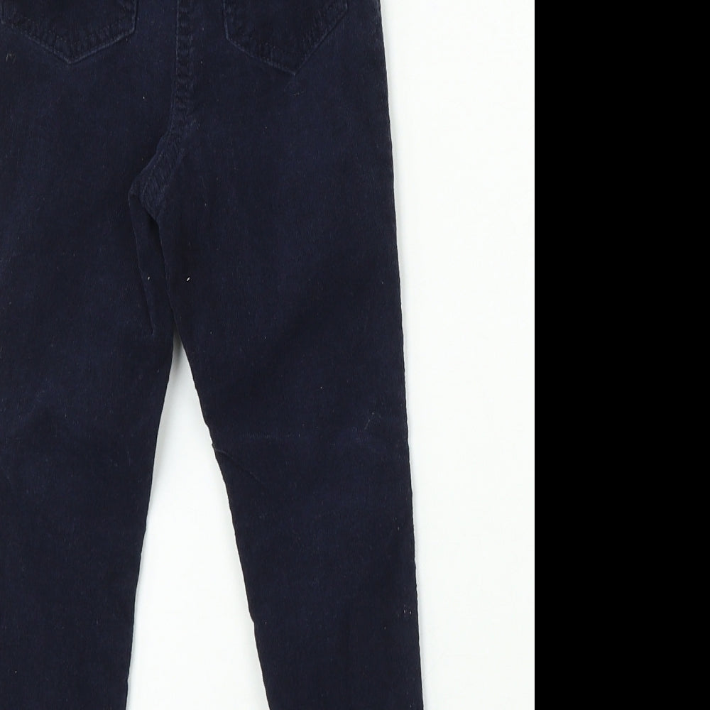 George Boys Blue Cotton Chino Trousers Size 4-5 Years Regular Button