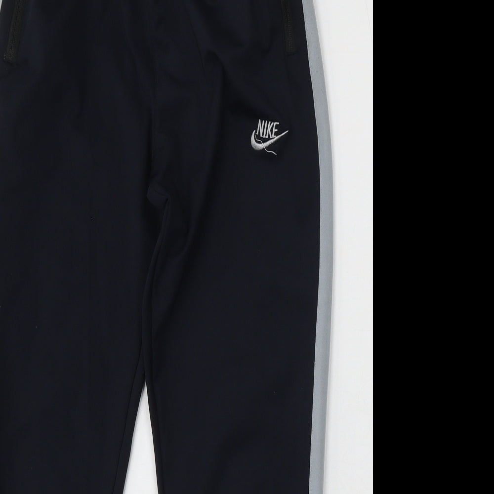 Nike Boys Blue Polyester Jogger Trousers Size 12 Years Regular