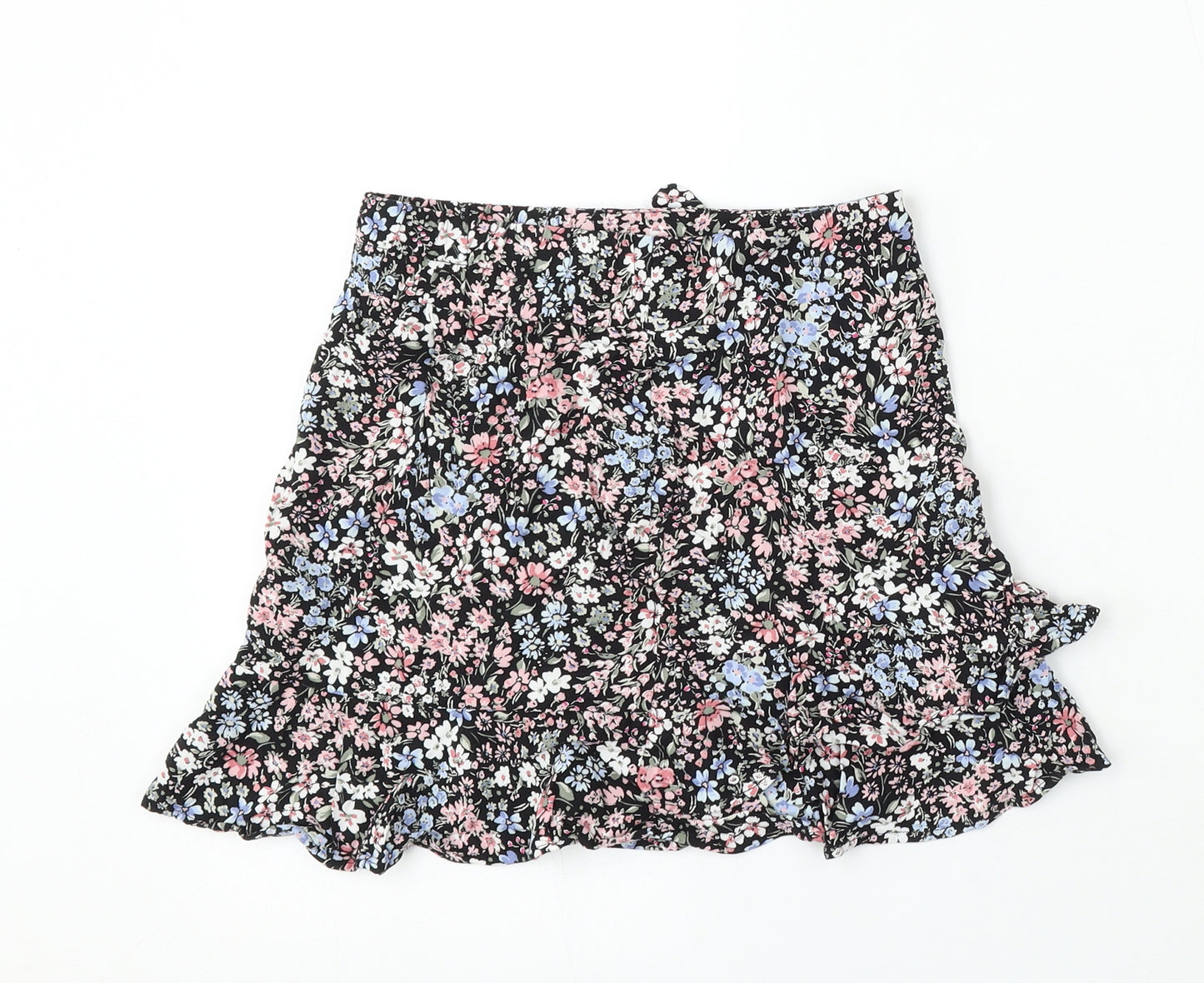 George Girls Multicoloured Floral Polyester Skater Skirt Size 9-10 Years Regular