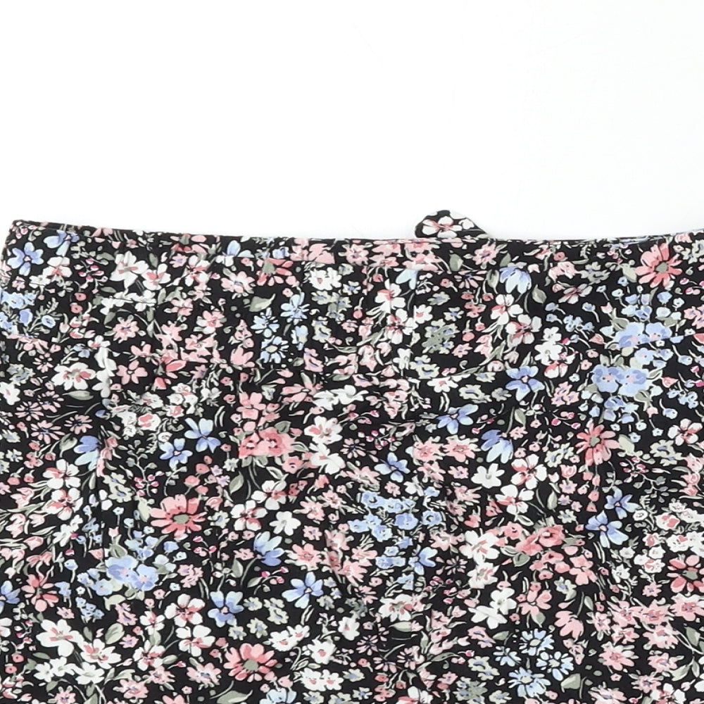 George Girls Multicoloured Floral Polyester Skater Skirt Size 9-10 Years Regular