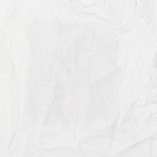 Studio Girls White Cotton Basic T-Shirt Size 8 Years Round Neck - Make today an Adventure