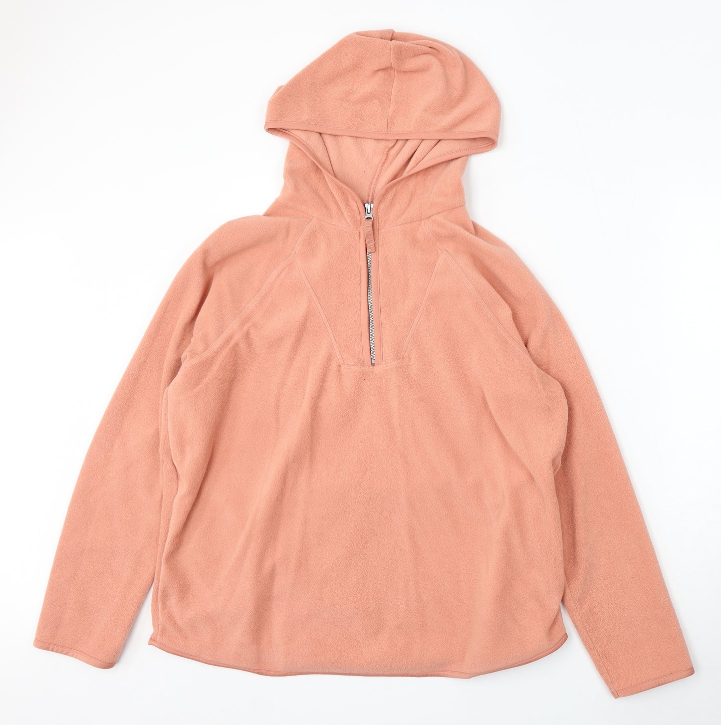 TU Womens Pink Polyester Pullover Hoodie Size 16 Zip