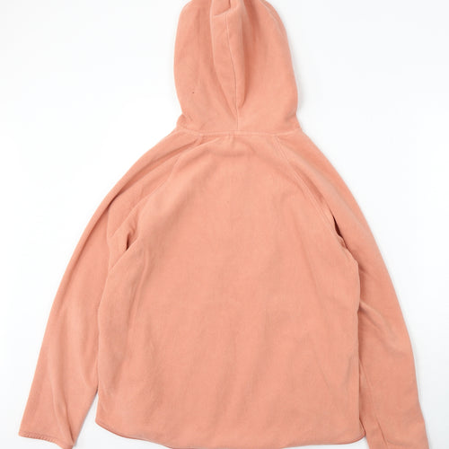 TU Womens Pink Polyester Pullover Hoodie Size 16 Zip