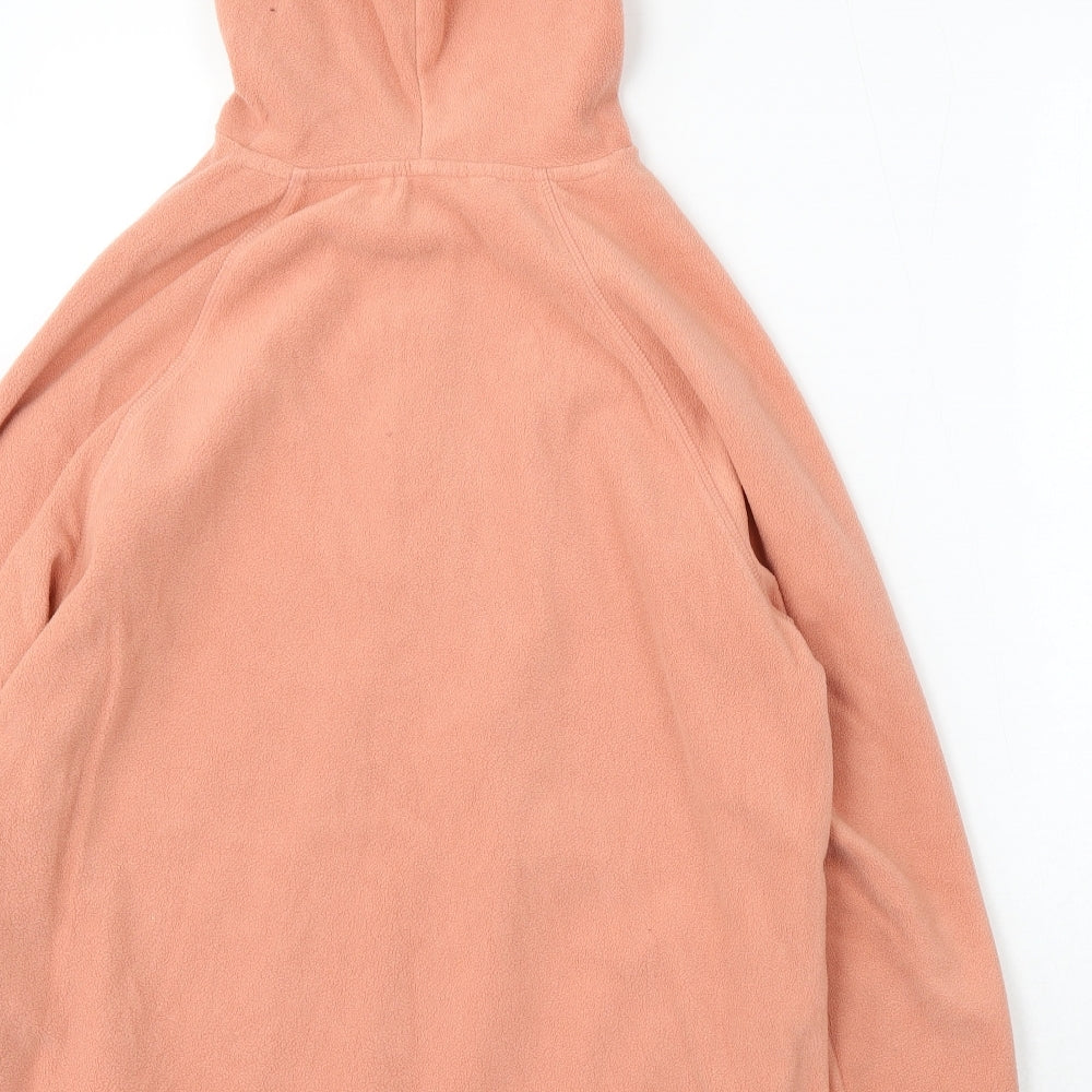 TU Womens Pink Polyester Pullover Hoodie Size 16 Zip