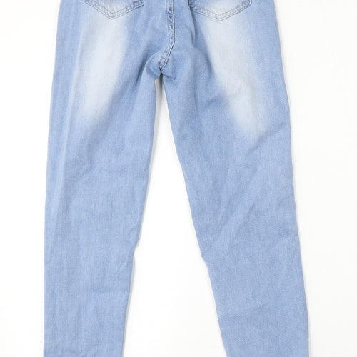 SheIn Womens Blue Cotton Skinny Jeans Size 2XS L28 in Regular Button
