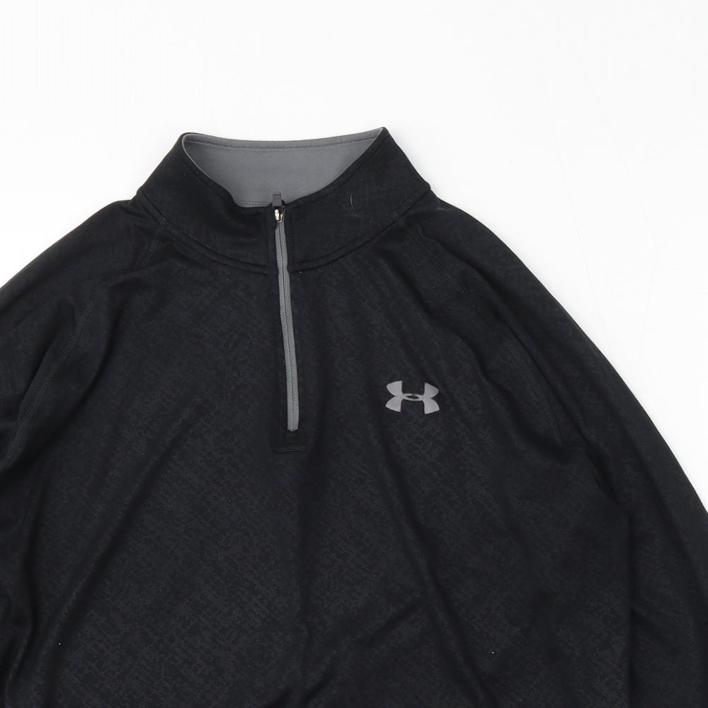 Under armour Mens Black Polyester Pullover Sweatshirt Size L
