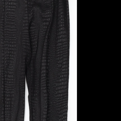 I SAW IT FIRST Womens Black Polyester Trousers Size 16 L30 in Regular
