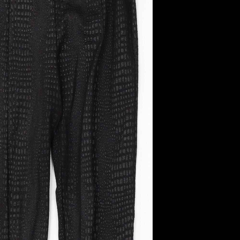 I SAW IT FIRST Womens Black Polyester Trousers Size 16 L30 in Regular