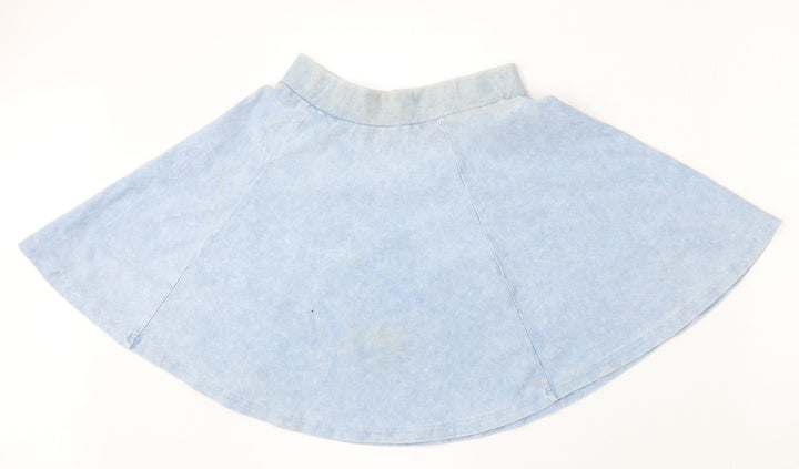 915 Generation Girls Blue Cotton Skater Skirt Size 12-13 Years Regular