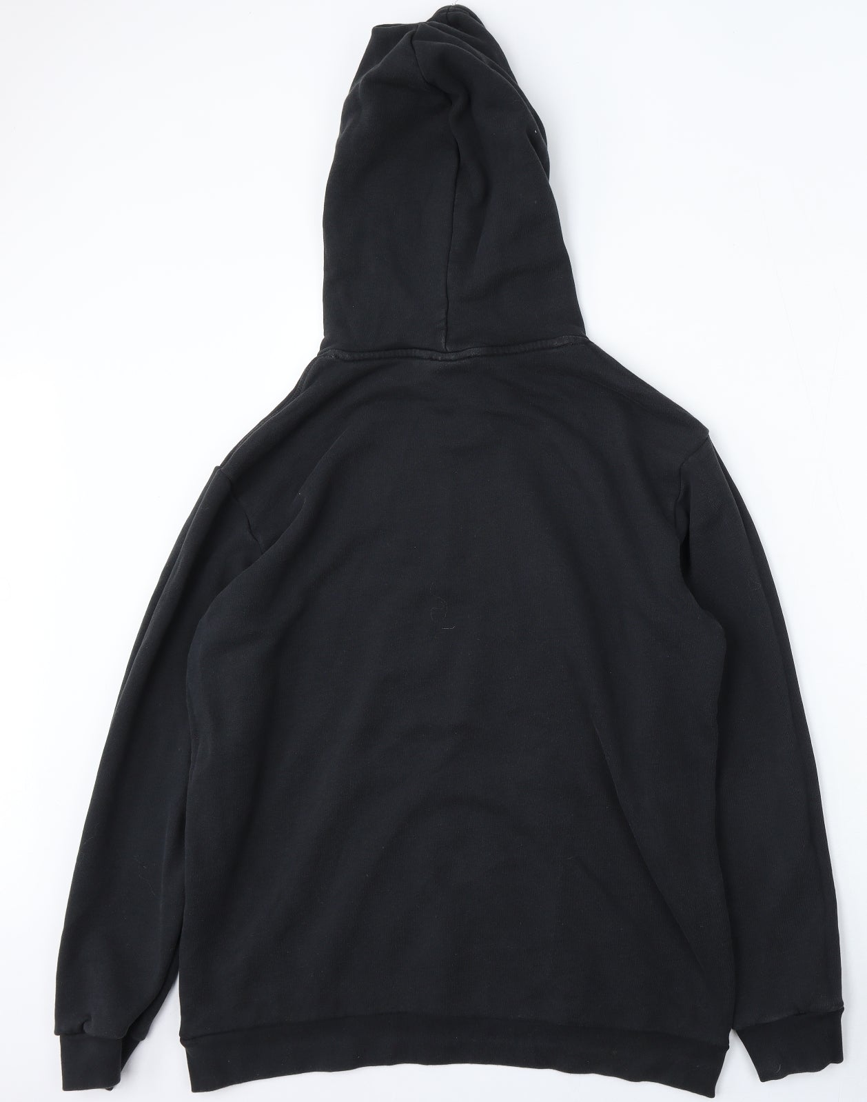 adidas Mens Black Cotton Pullover Hoodie Size XL