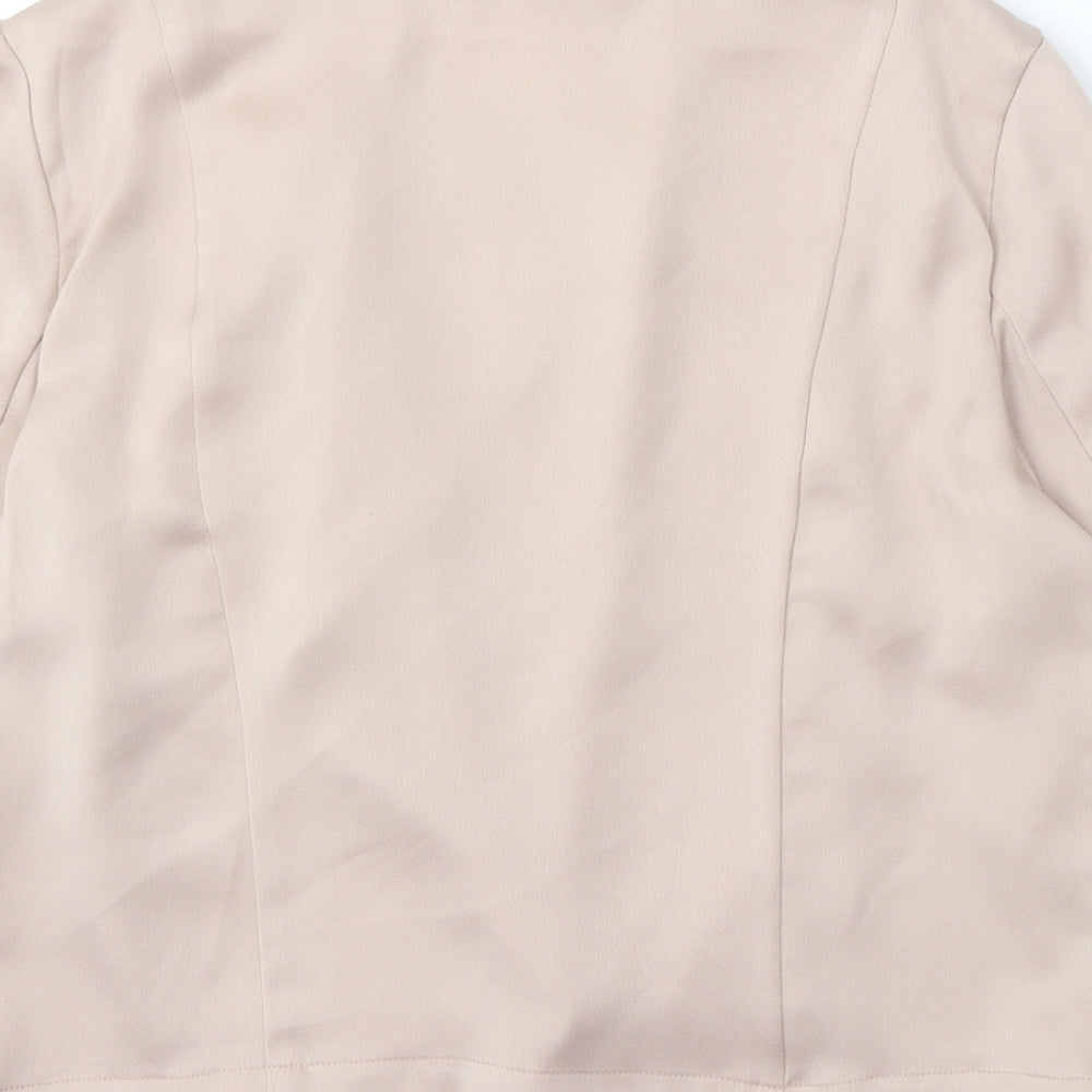 River Island Womens Pink Jacket Size 14 Zip