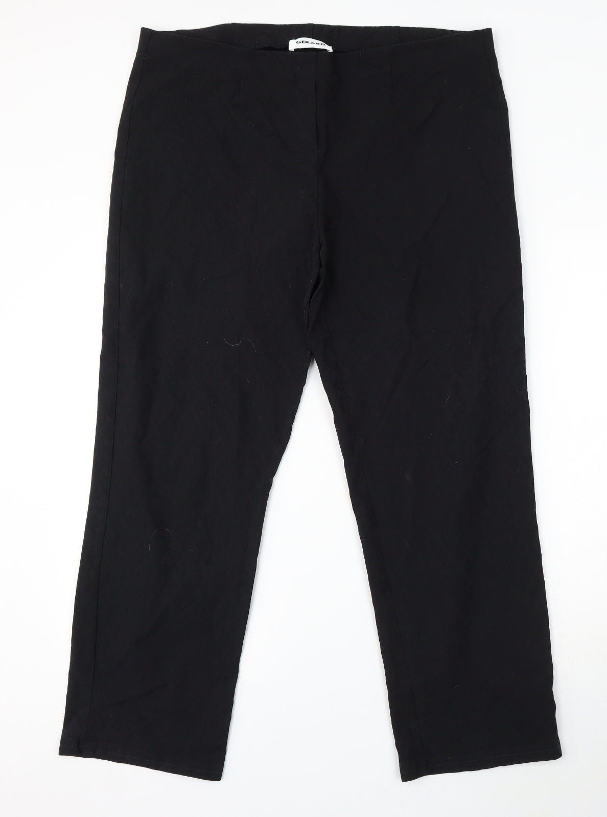 Gerard Womens Black Polyester Trousers Size 38 in L27 in Regular