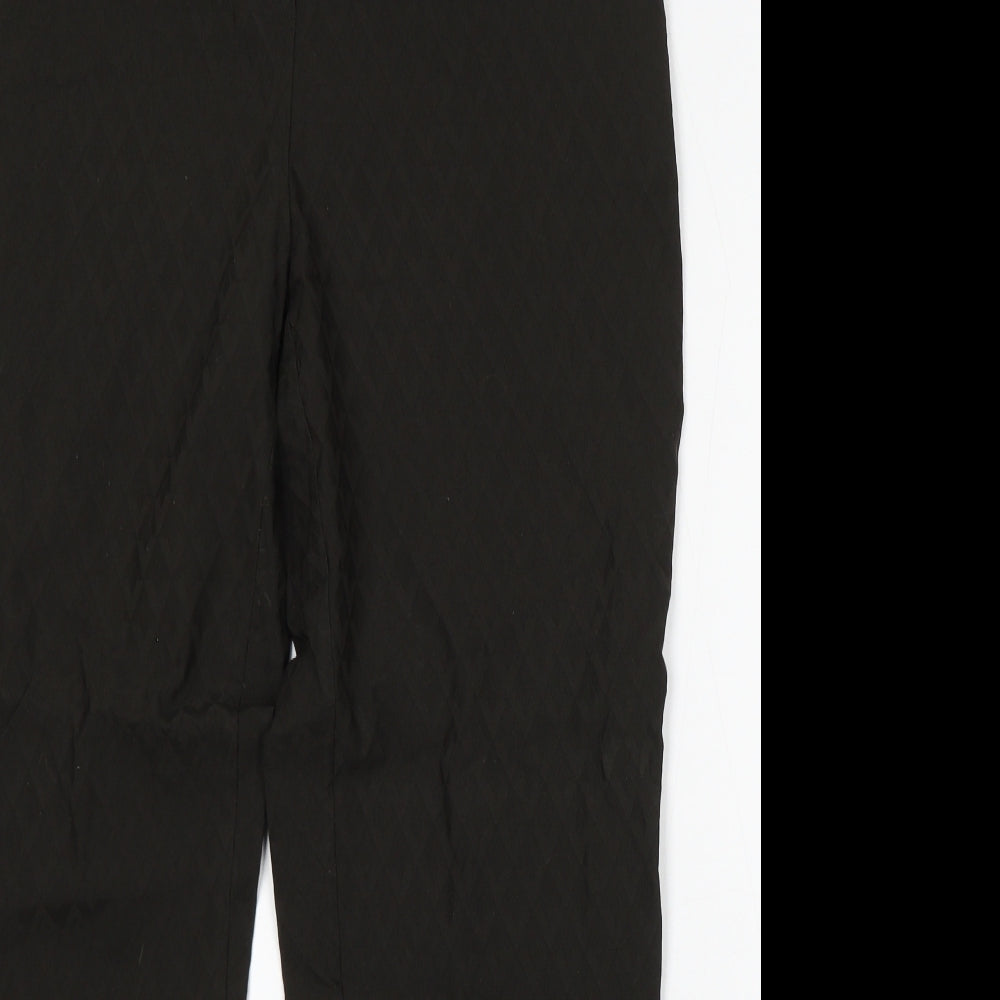 Gerard Womens Black Geometric Polyester Trousers Size 40 in L28 in Regular