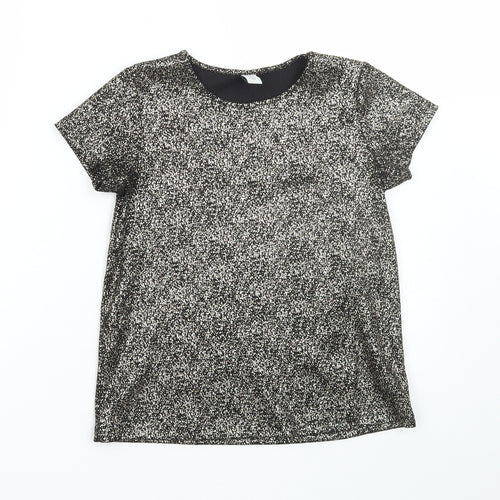TU Girls Gold Polyester Basic T-Shirt Size 10 Years Round Neck Pullover