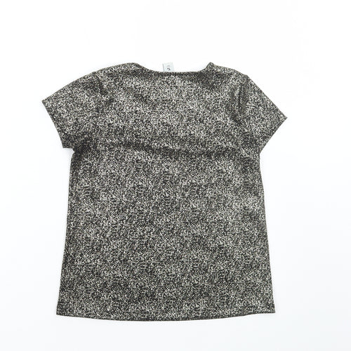 TU Girls Gold Polyester Basic T-Shirt Size 10 Years Round Neck Pullover