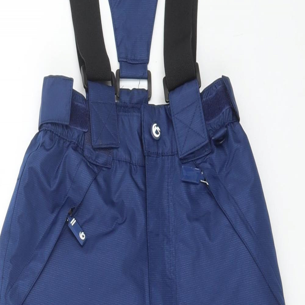 Glacier Point Boys Blue Ski Salopettes Ski Trousers Size 6-7 Years Pullover