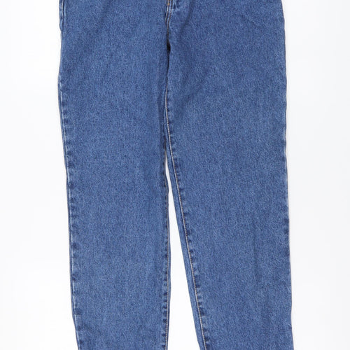 Key West Womens Blue Cotton Mom Jeans Size 10 L31 in Regular Button