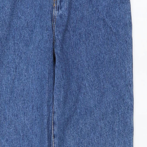 Key West Womens Blue Cotton Mom Jeans Size 10 L31 in Regular Button