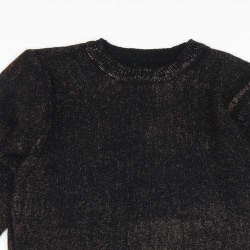 Sweewe Womens Black Round Neck Acrylic Pullover Jumper Size S